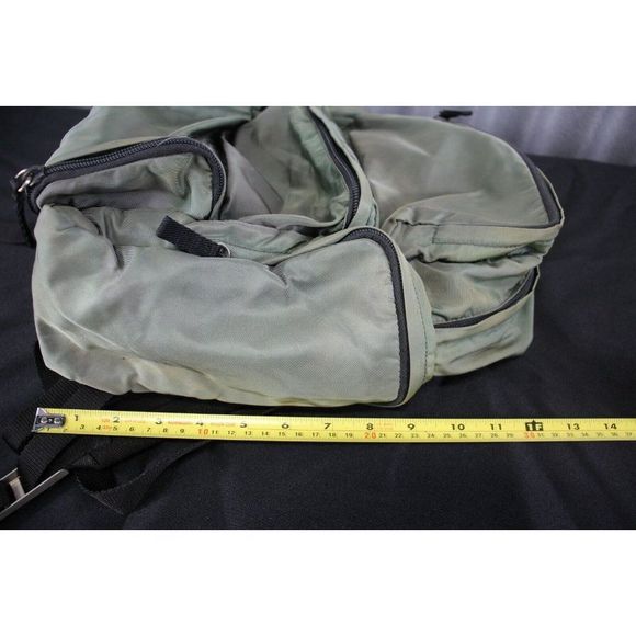 Prada Tessuto Nylon Large Backpack Forest Green  Made In Italy AZ83